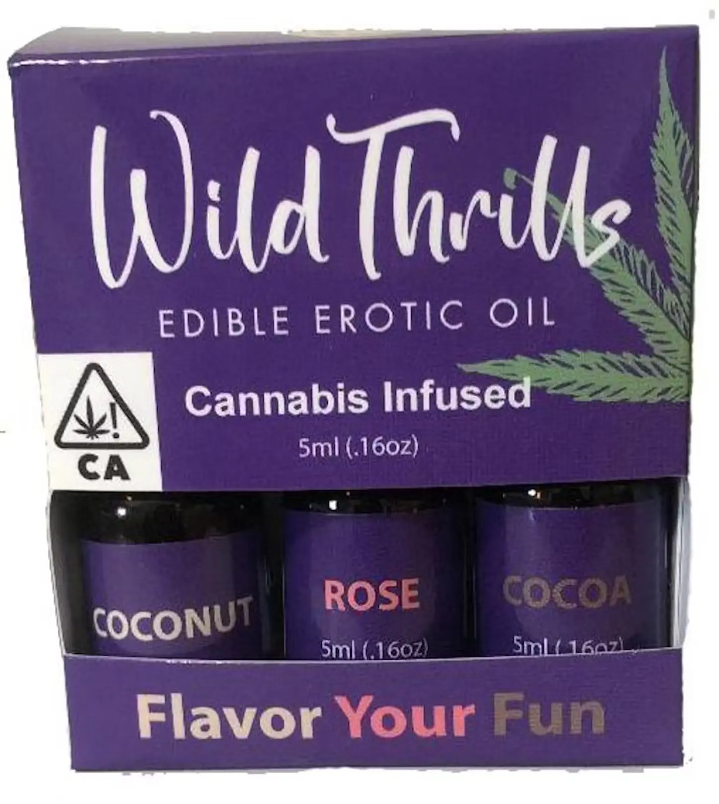 02ac43490c02e50504d9a2995b5e9fd8.webp Wild Bill's Medicinals Wild Thrill's, 10mg 3PK, Edible Erotic Oil - Image 1