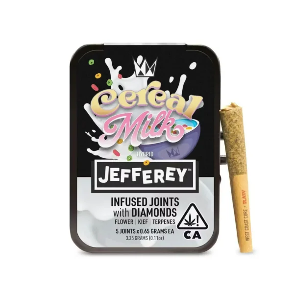 West Coast Cure WCC, 0.65g Inf. Jefferey Pre-Rolls 5PK (H), Cereal Milk