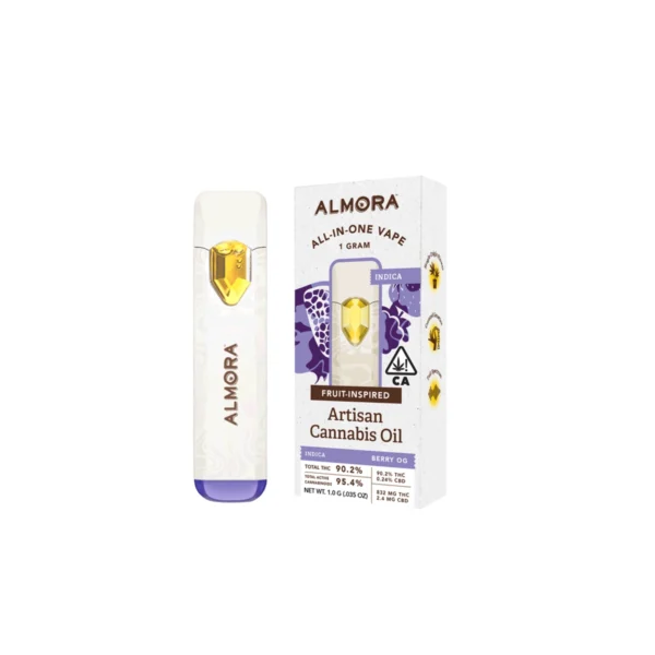 Pomegranate Kush [1000mg] Almora 100% Fruit Live Resin All-In-One